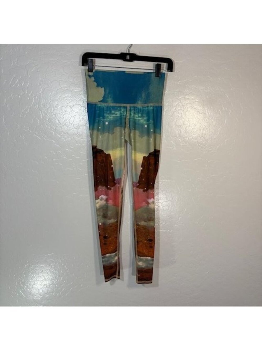 Teeki Leggings Womens XS Multicolor Horse Desert Ankle Yoga Pants Athletic Gym